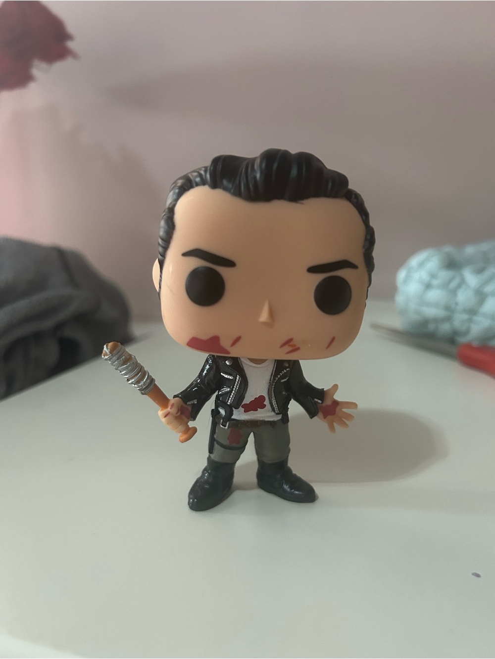 The Walking Dead Negan blood bat Funko Pop Figure! Out of box/No box/No damage